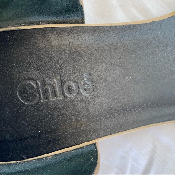 CHLOE tan ankle strap leather sandals size 7.5 - Picture 8 of 8